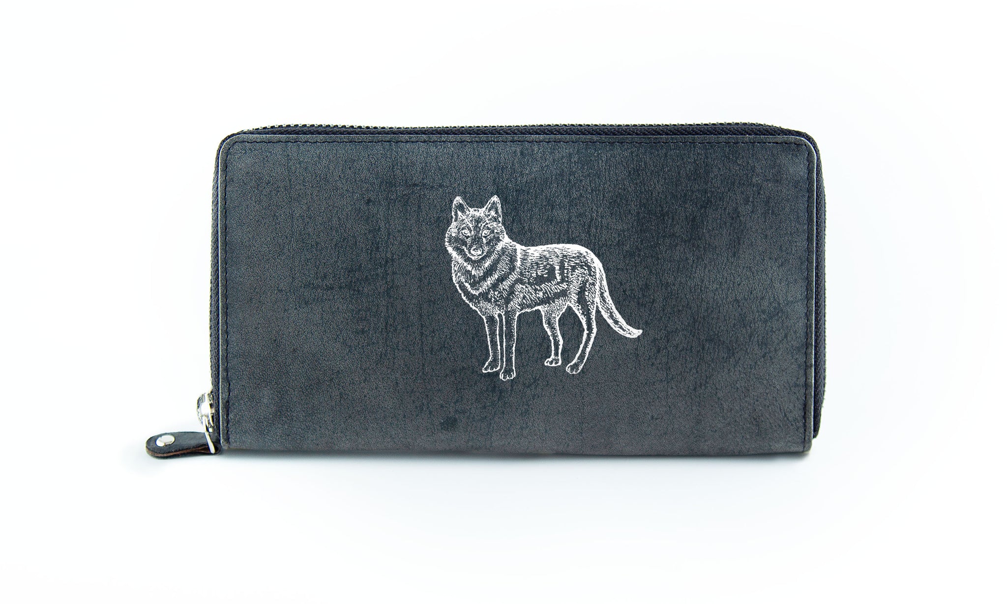 The Clutch - Antique Grey (White Print)