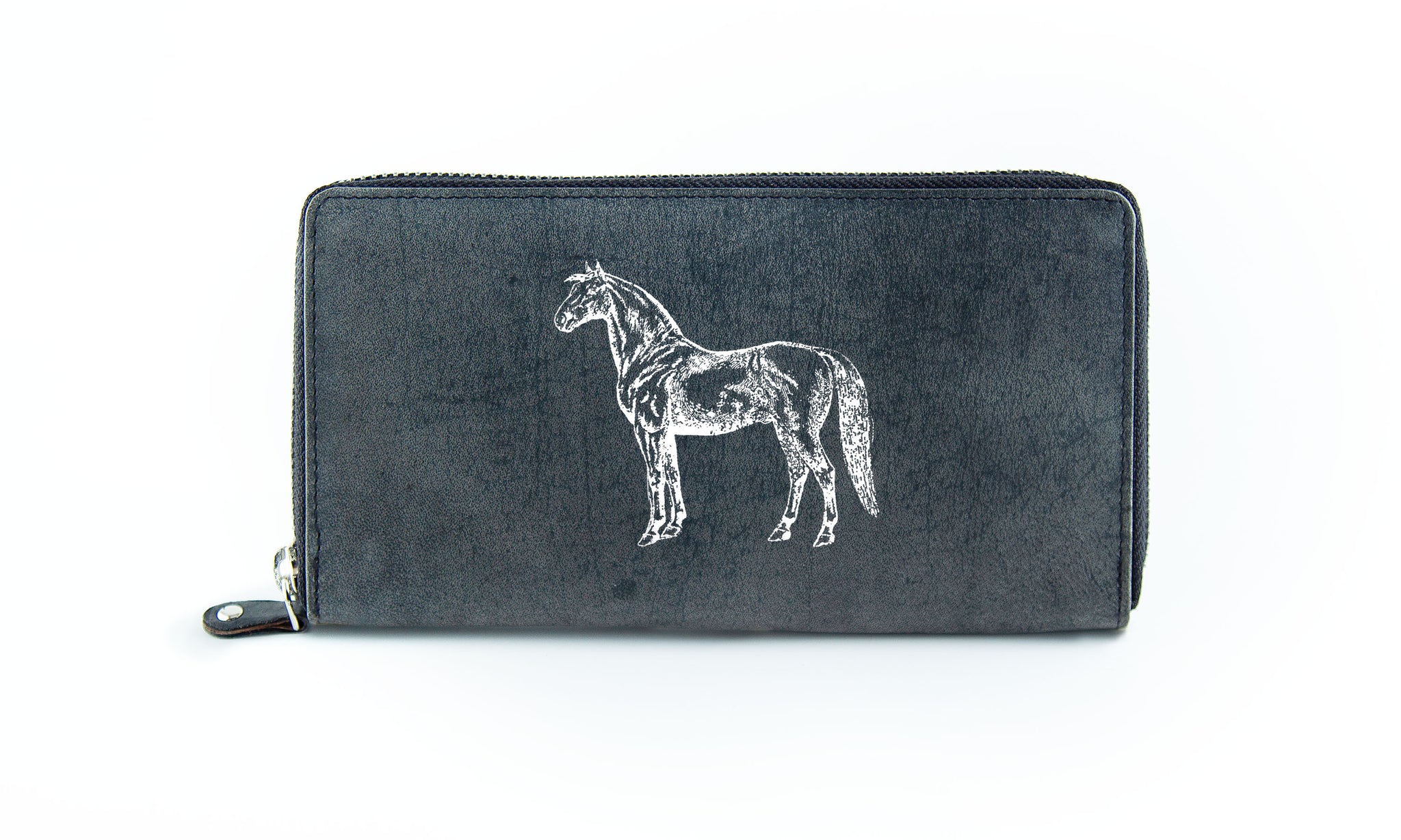 The Clutch - Antique Grey (White Print)