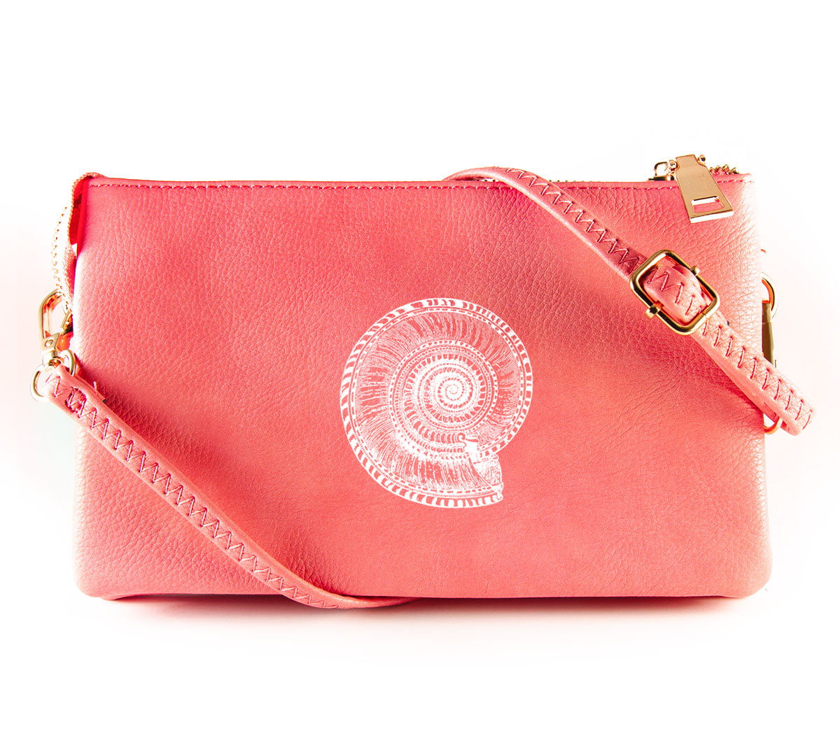 The Convertible - Coral (White Print)