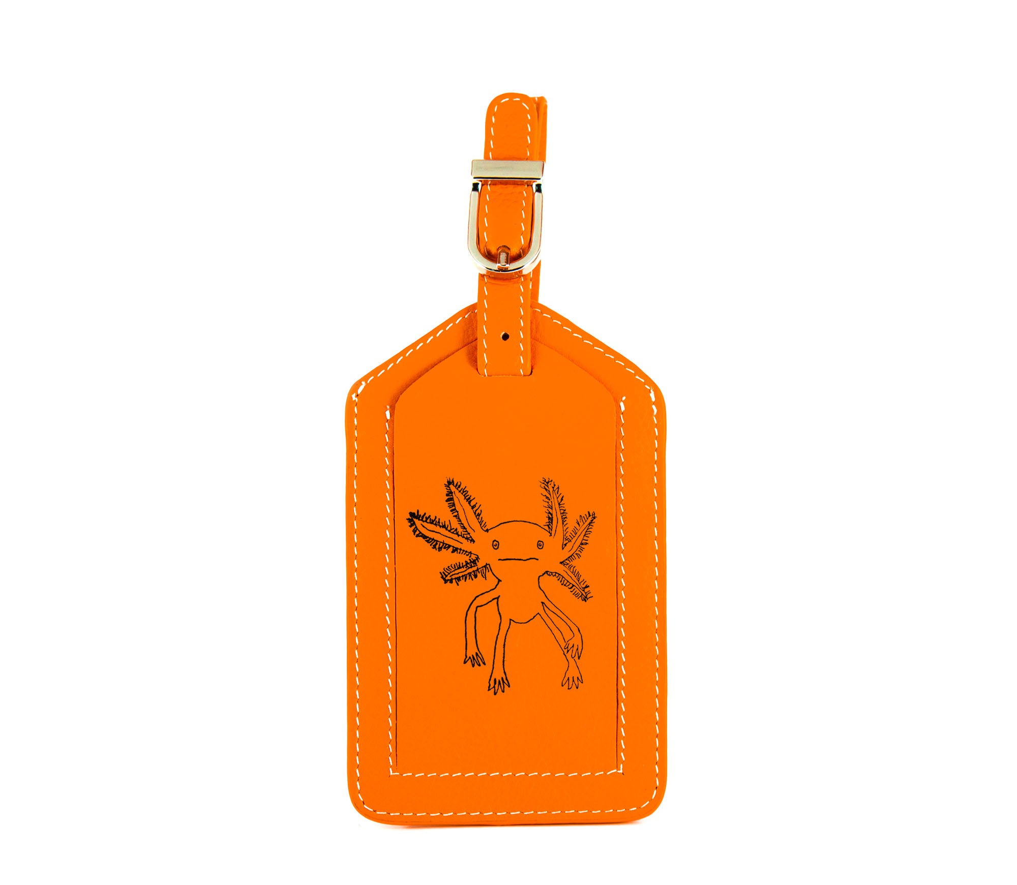 LV orange French bulldog keychain